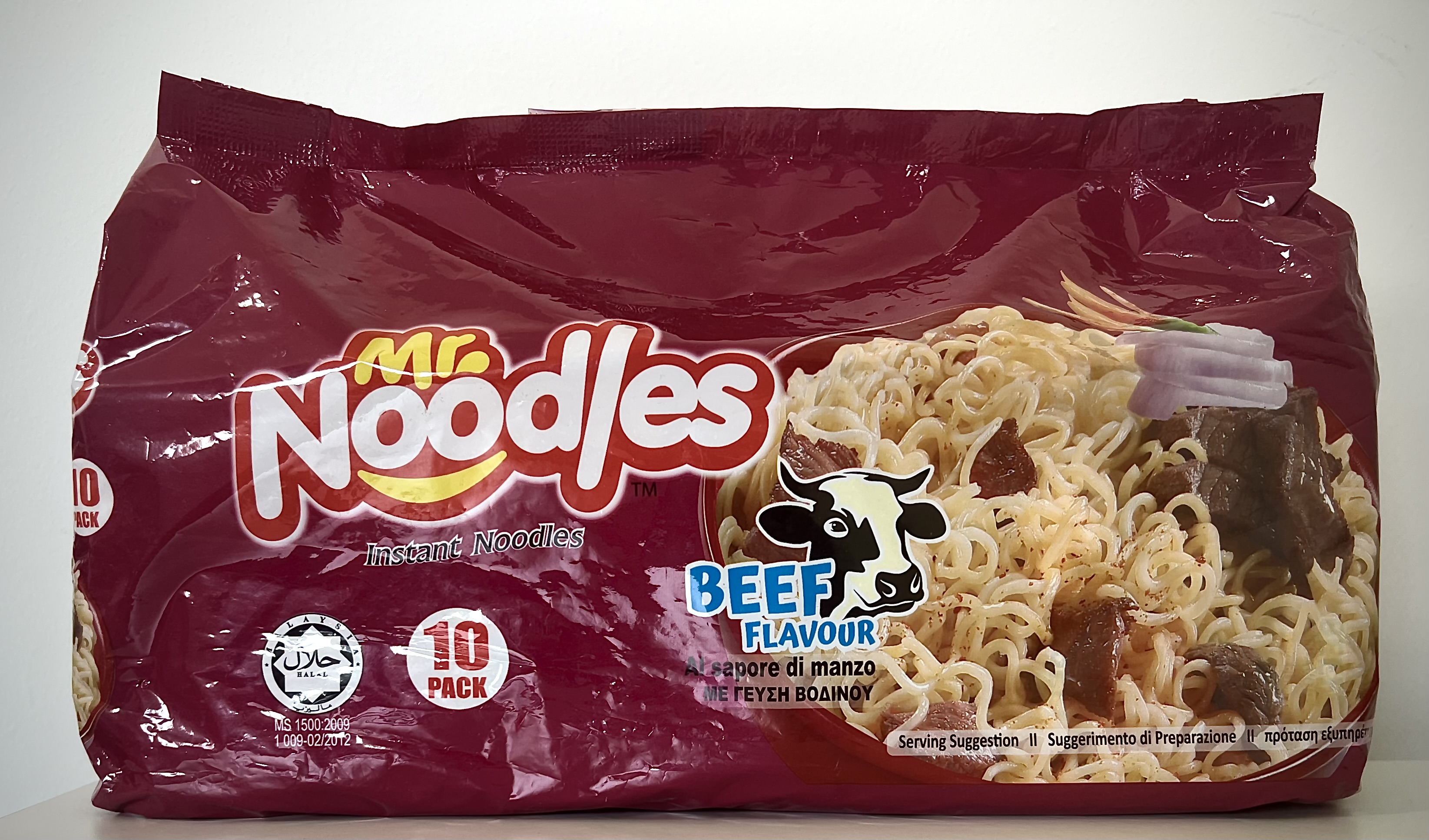 MR NOODLES BEEF 10 PACK